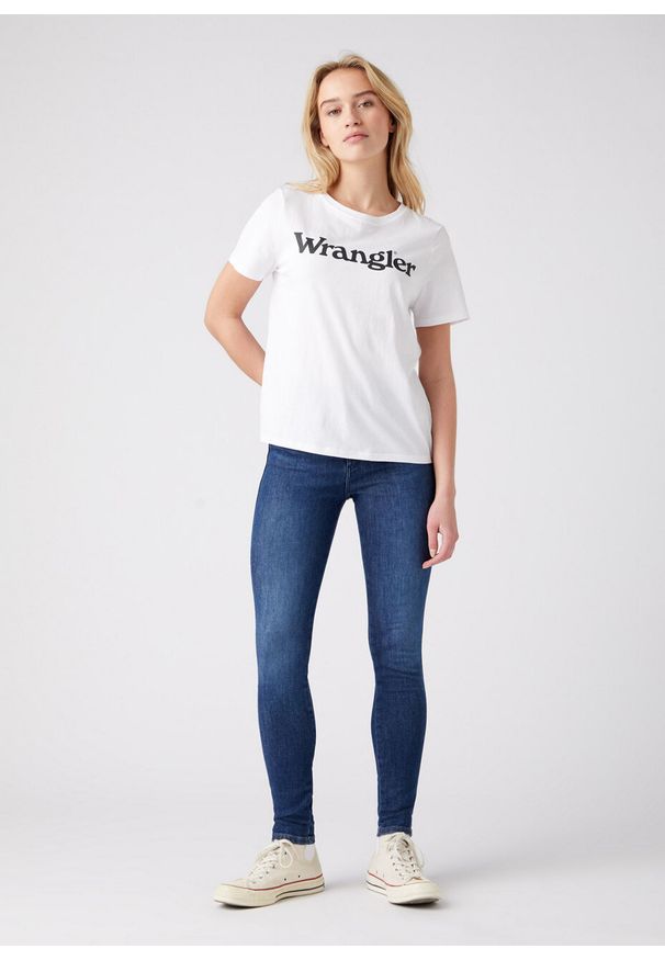 Wrangler - WRANGLER HIGH RISE SKINNY DAMSKIE SPODNIE JEANSOWE GOOD NEWS W27HXR44Z 112144778