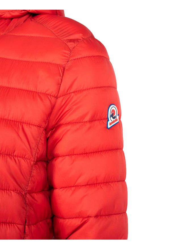 Invicta Kurtka "Down Jacket" | 4431449 | Mężczyzna | Czerwony. Okazja: na co dzień. Typ kołnierza: kaptur. Kolor: czerwony. Materiał: poliamid. Wzór: aplikacja. Styl: casual