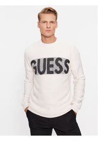 Guess Sweter M3BR50 Z38V2 Écru Regular Fit. Materiał: syntetyk