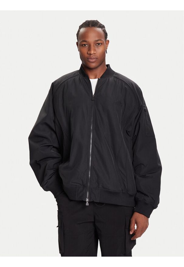 Adidas - adidas Kurtka bomber Teamgeist JW3498 Czarny Loose Fit. Kolor: czarny. Materiał: syntetyk