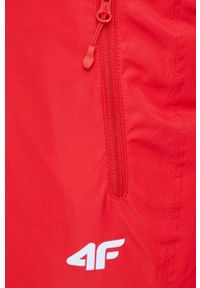 4f - 4F Spodnie damskie kolor czerwony. Kolor: czerwony. Materiał: materiał #2