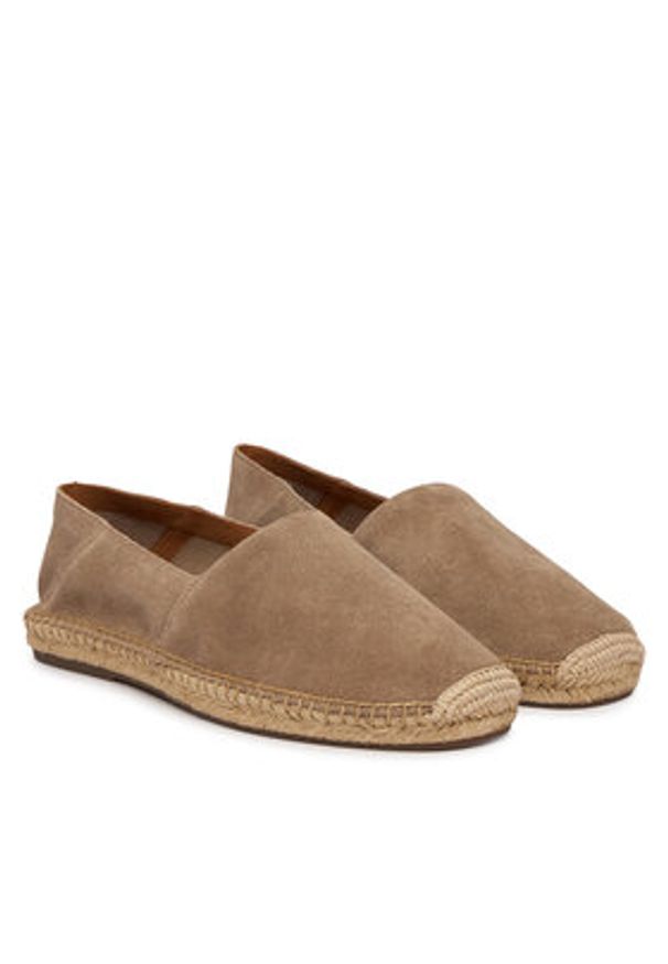 Polo Ralph Lauren Espadryle 803P07638003 Beżowy. Kolor: beżowy. Materiał: zamsz, skóra