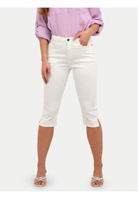 Kaffe Spodnie capri Zelina 10506525 Biały Slim Fit. Kolor: biały