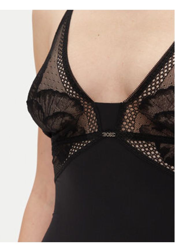 BOSS Body Peony Lace 50545017 Czarny. Kolor: czarny. Materiał: syntetyk