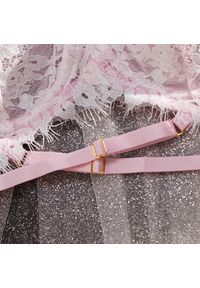 Intica - Koronkowy komplet z falbanką na romantyczne wieczory Trijnie. Kolor: czarny. Materiał: koronka. Wzór: koronka #3