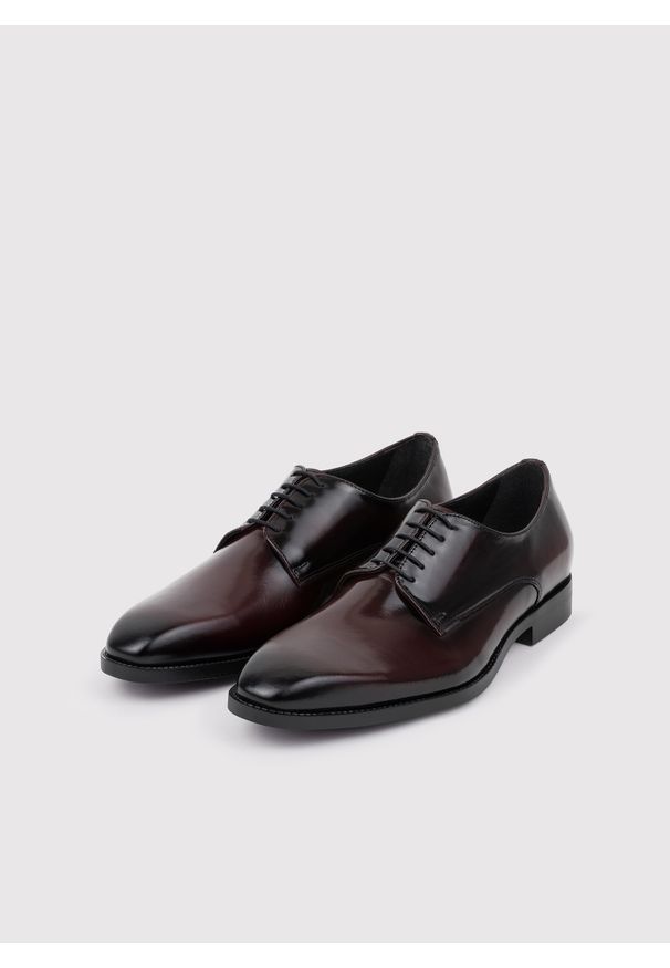 Pako Lorente - PAKO LORENTE – Eleganckie obuwie męskie w kolorze bordowym. Kolor: czerwony. Materiał: skóra. Styl: elegancki