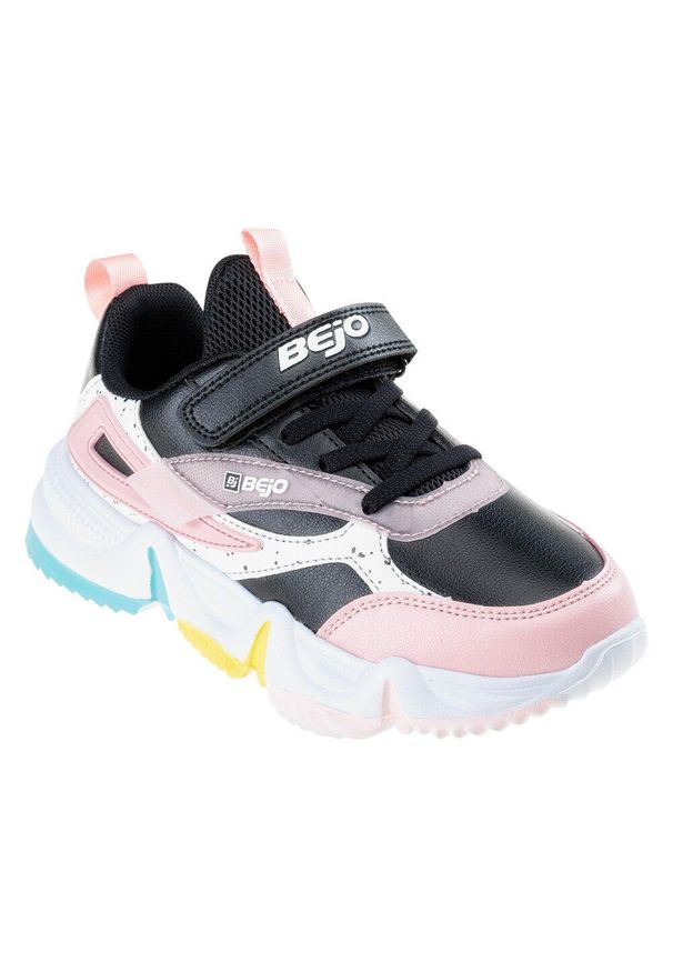 BEJO - Dziewczęce Buty Treningowe Baggin. Okazja: na spacer. Kolor: czarny, różowy, wielokolorowy. Sport: turystyka piesza