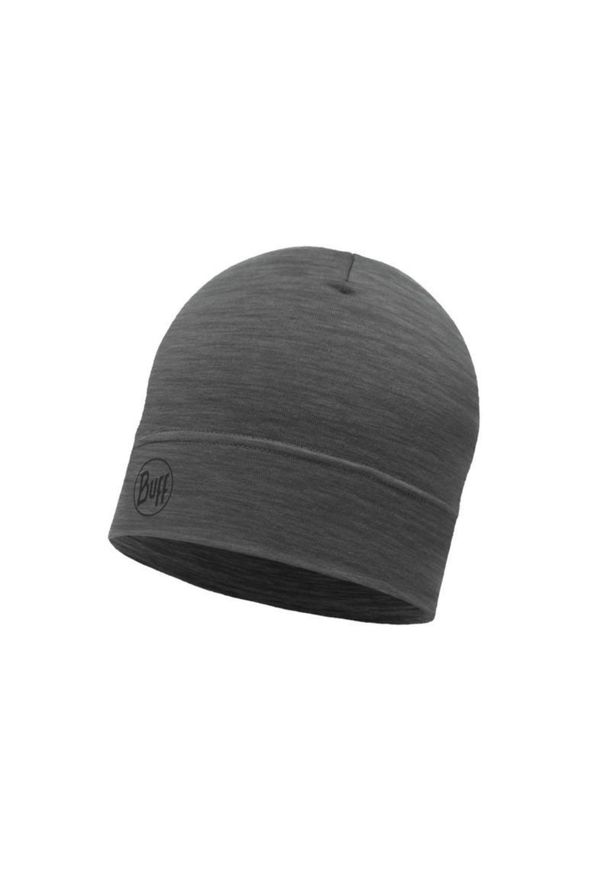 Buff - Czapka BUFF® Merino Lightweight SOLID GREY. Materiał: materiał, wełna, skóra. Styl: sportowy