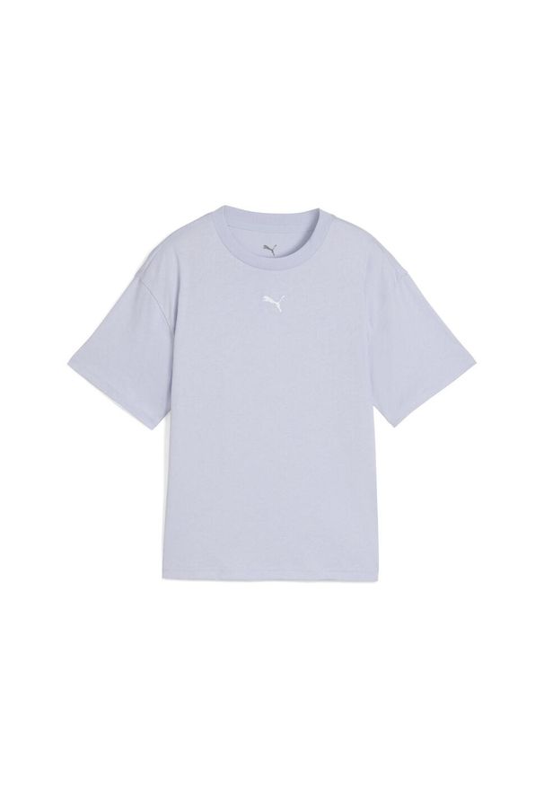 Puma - Młodzieżowa koszulka Essentials Boxy PUMA Cool Weather Blue. Kolor: niebieski
