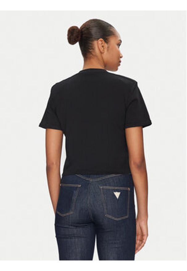 Guess T-Shirt W5GI15 K8FQ4 Czarny Regular Fit. Kolor: czarny. Materiał: bawełna