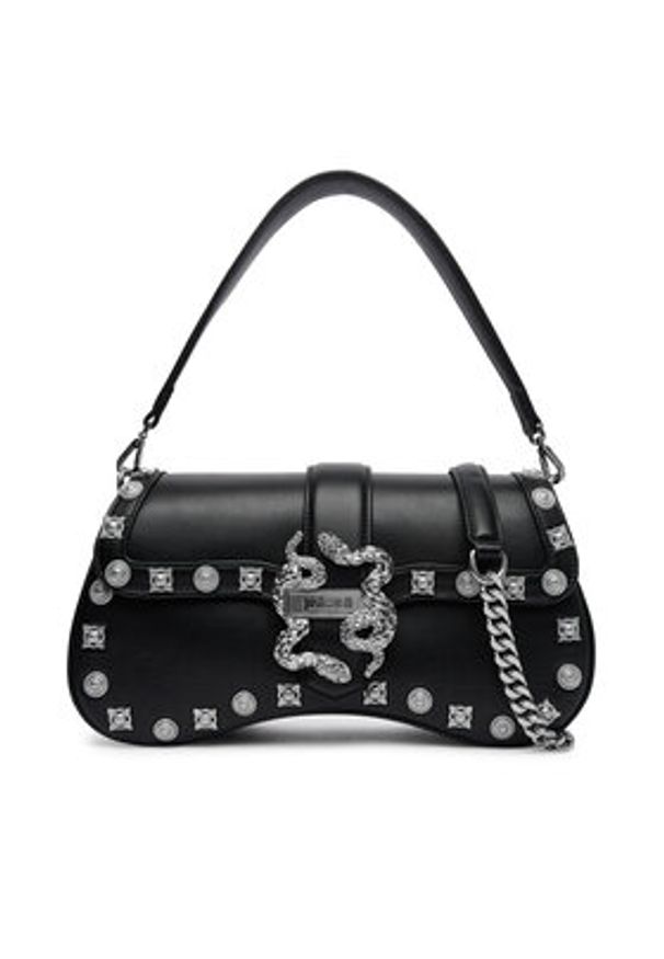 Just Cavalli Torebka 80RA4BA1 ZSE07 Czarny. Kolor: czarny. Materiał: skórzane