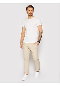 Tommy Jeans T-Shirt Jaspe Biały Slim Fit. Kolor: biały. Materiał: syntetyk #5