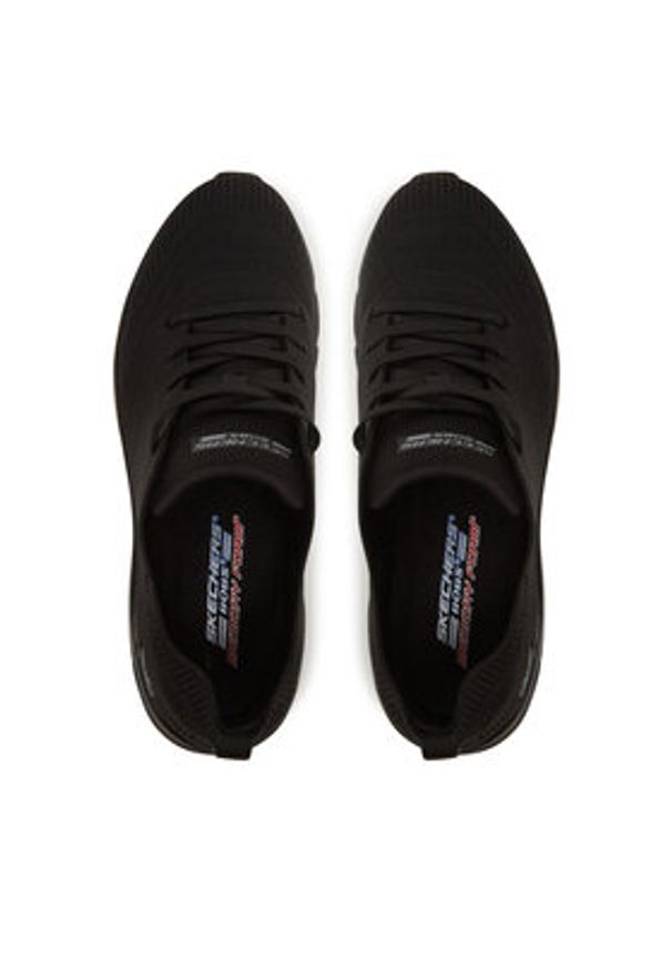 skechers - Skechers Sneakersy Bobs B Flex Lo-Graceful Stride 117591/BBK Czarny. Kolor: czarny. Materiał: materiał