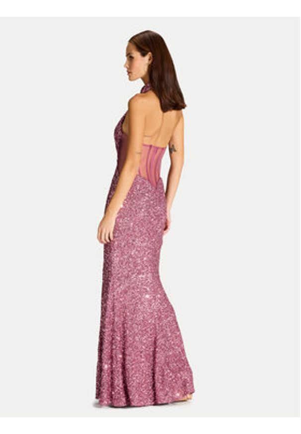 Hey Kyla Sukienka wieczorowa 5AJ006HK Różowy Slim Fit. Kolor: różowy. Materiał: syntetyk. Styl: wizytowy