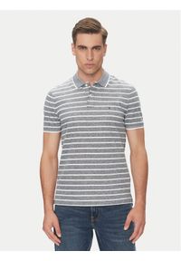 TOMMY HILFIGER - Tommy Hilfiger Polo MW0MW33140 Niebieski Regular Fit. Typ kołnierza: polo. Kolor: niebieski. Materiał: bawełna