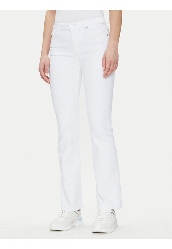 TOMMY HILFIGER - Tommy Hilfiger Jeansy Bootcut Rw White WW0WW44362 Biały Regular Fit. Kolor: biały