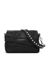 Desigual Torebka Dejavu Phuket 25SAXP53 Czarny. Kolor: czarny. Materiał: skórzane