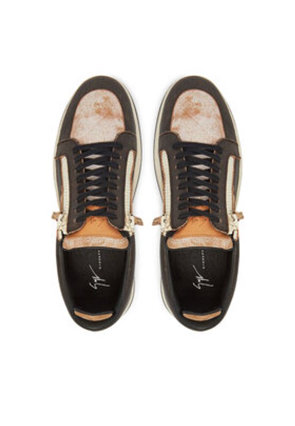Giuseppe Zanotti Sneakersy RM50004/003 Brązowy. Kolor: brązowy. Materiał: skóra