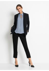 bonprix - Bluzka bez rękawów, plisowana. Kolor: niebieski. Długość rękawa: bez rękawów #3