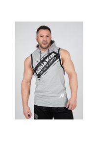 GORILLA WEAR - Loretto Z kapturem Top bez rękawów - Szary Melange. Typ kołnierza: kaptur. Kolor: szary. Długość rękawa: bez rękawów. Styl: sportowy #1