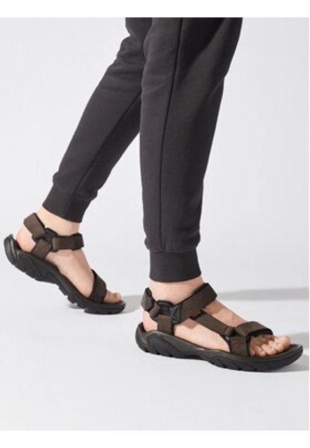 Teva Sandały M Terra Fi 5 Universal Leather 1099442 Brązowy. Kolor: brązowy. Materiał: skóra, nubuk