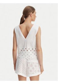 Max Mara Beachwear Top Maggio 2616161039 Biały Regular Fit. Kolor: biały. Materiał: syntetyk #4