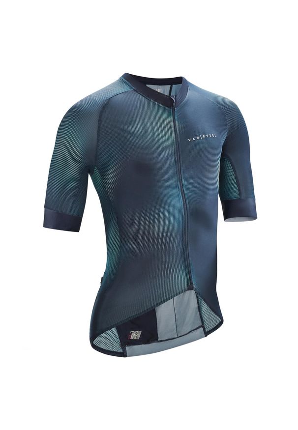 VAN RYSEL - Koszulka rowerowa szosowa VanRysel Endurance Racer. Kolor: niebieski. Materiał: mesh, tkanina