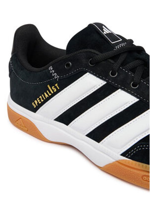 Adidas - adidas Buty halowe Spezialist KJ3728 Czarny. Kolor: czarny. Materiał: skóra, zamsz