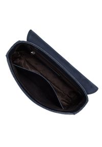 Wittchen - Torebka kuferek ze skóry o fakturze lizard mała. Kolor: niebieski. Wzór: haft. Dodatki: z haftem. Materiał: skórzane. Rozmiar: małe. Styl: elegancki #2