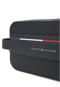 TOMMY HILFIGER - Tommy Hilfiger Kosmetyczka Th Foundation Washbag AM0AM13235 Czarny. Kolor: czarny. Materiał: skóra