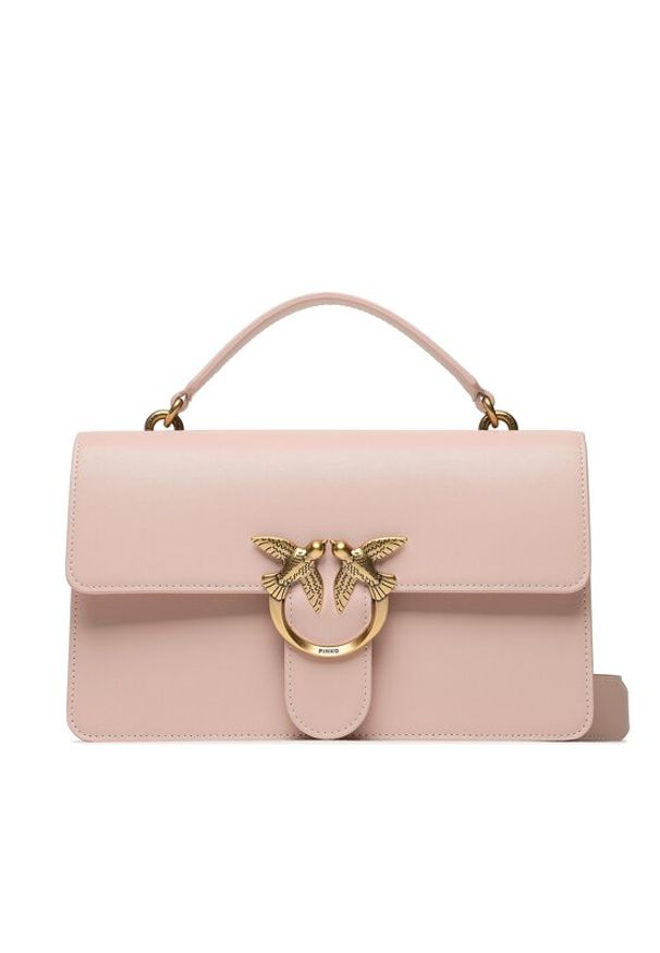 Pinko Torebka Love One Classic Light PE 23 PLTT 100072 A0F1 Różowy. Kolor: różowy. Materiał: skórzane