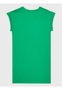Guess Sukienka codzienna J3GK35 KAE23 Zielony Regular Fit. Okazja: na co dzień. Kolor: zielony. Materiał: bawełna. Typ sukienki: proste. Styl: casual