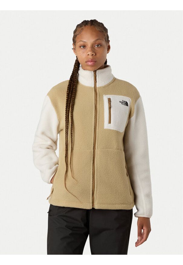 The North Face Polar Yumiori NF0A8E88 Beżowy Regular Fit. Kolor: beżowy. Materiał: syntetyk
