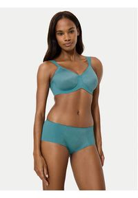 Triumph Biustonosz z fiszbiną Essential 10219713 Turkusowy. Kolor: turkusowy. Materiał: syntetyk #4