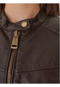 Guess Kurtka z imitacji skóry W6GL09 W1834 Brązowy Regular Fit. Kolor: brązowy. Materiał: skóra #4