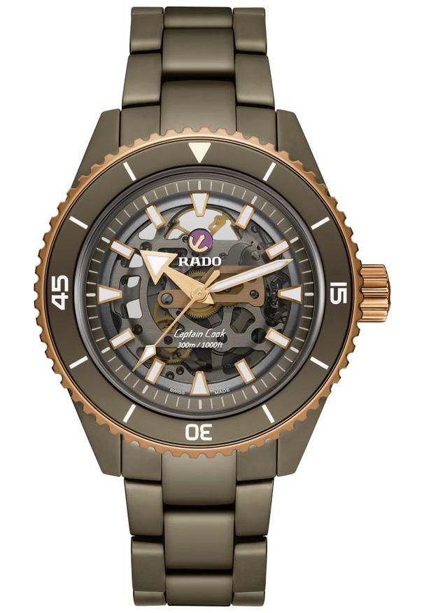 Zegarek Męski RADO High Tech Ceramic Skeleton Captain Cook R32 150 16 2
