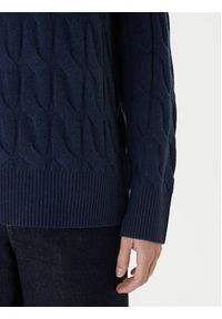 TOMMY HILFIGER - Tommy Hilfiger Golf WW0WW46791 Granatowy Regular Fit. Typ kołnierza: golf. Kolor: niebieski. Materiał: wełna #3