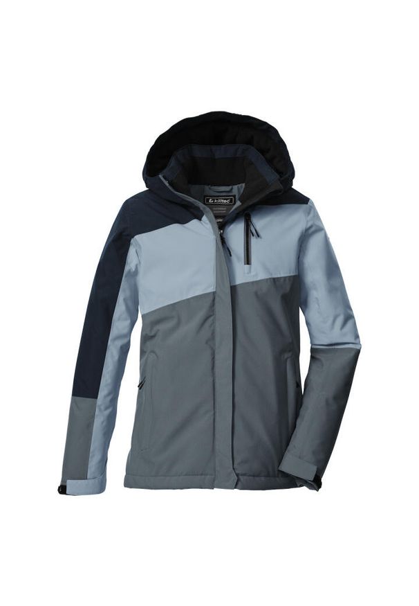 Kurtka narciarska z kapturem dla dziewczynki Killtec Kow 218. Typ kołnierza: kaptur. Kolor: niebieski. Sezon: zima. Sport: narciarstwo