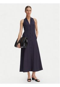 Marella Sukienka letnia Girino 2615221031 Granatowy Regular Fit. Kolor: niebieski. Materiał: wiskoza. Sezon: lato #4