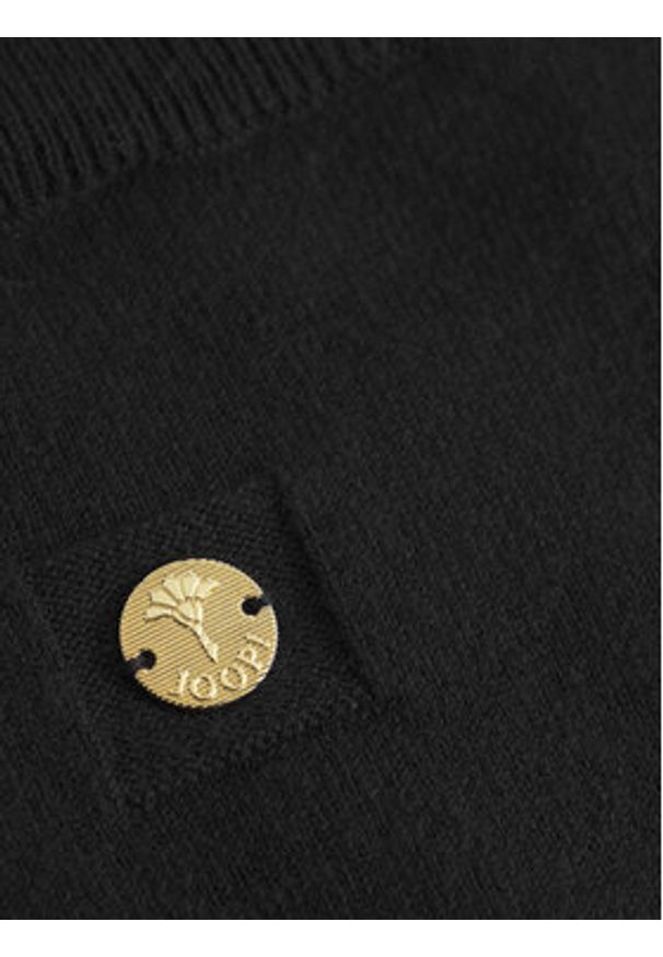 JOOP! Golf 30044780 Czarny Loose Fit. Typ kołnierza: golf. Kolor: czarny. Materiał: bawełna