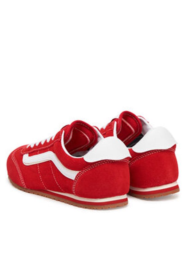 Vans Sneakersy Super Lowpro VN000D83IZQ1 Czerwony. Kolor: czerwony. Materiał: zamsz, skóra