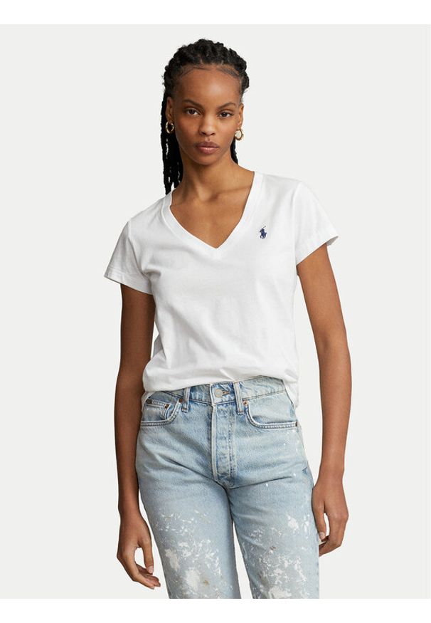 Polo Ralph Lauren T-Shirt 211902403001 Biały Regular Fit. Typ kołnierza: polo. Kolor: biały. Materiał: bawełna