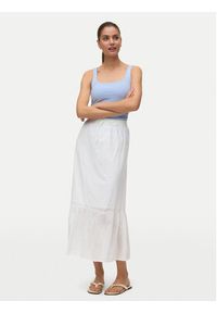Vero Moda Spódnica midi Vmtrine 10343485 Biały Regular Fit. Kolor: biały. Materiał: bawełna #5