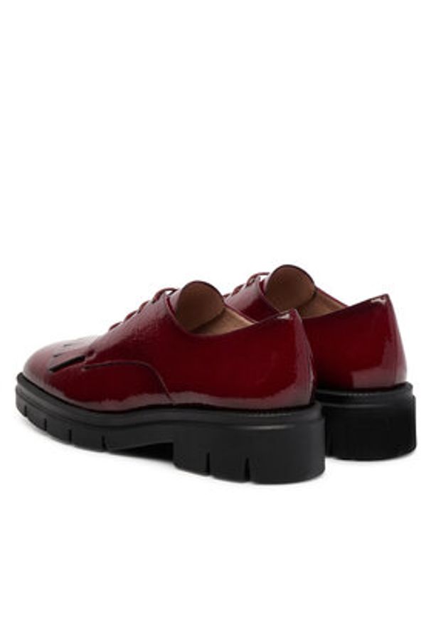 Hispanitas Oxfordy HI254235 Bordowy. Kolor: czerwony. Materiał: skóra, lakier