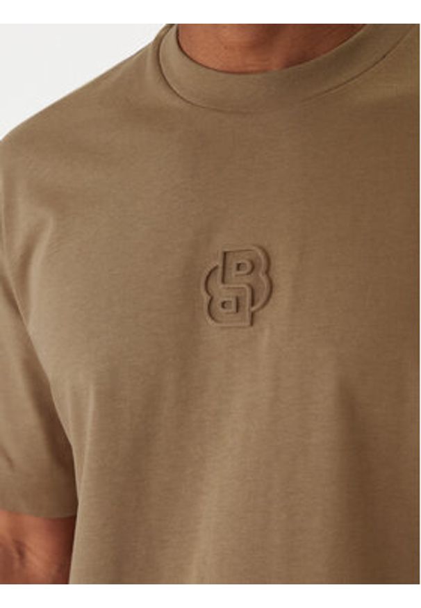 BOSS T-Shirt C-Tames 36 50555106 Khaki Relaxed Fit. Kolor: brązowy. Materiał: bawełna