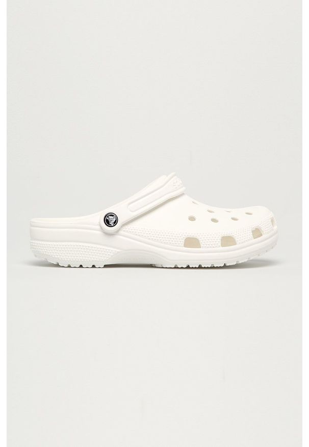 Crocs - Klapki. Kolor: biały. Materiał: guma