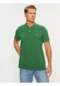 United Colors of Benetton - United Colors Of Benetton Polo 3089J3179 Zielony Regular Fit. Typ kołnierza: polo. Kolor: zielony. Materiał: bawełna #1