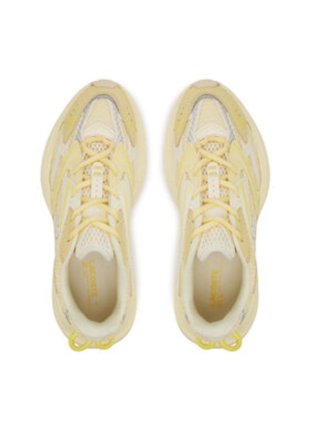 Lacoste Sneakersy 7-49SFA0007 Żółty. Kolor: żółty. Materiał: materiał