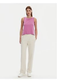 Kappa Top Logo Gria 382129W Fioletowy Regular Fit. Kolor: fioletowy. Materiał: bawełna, syntetyk #5