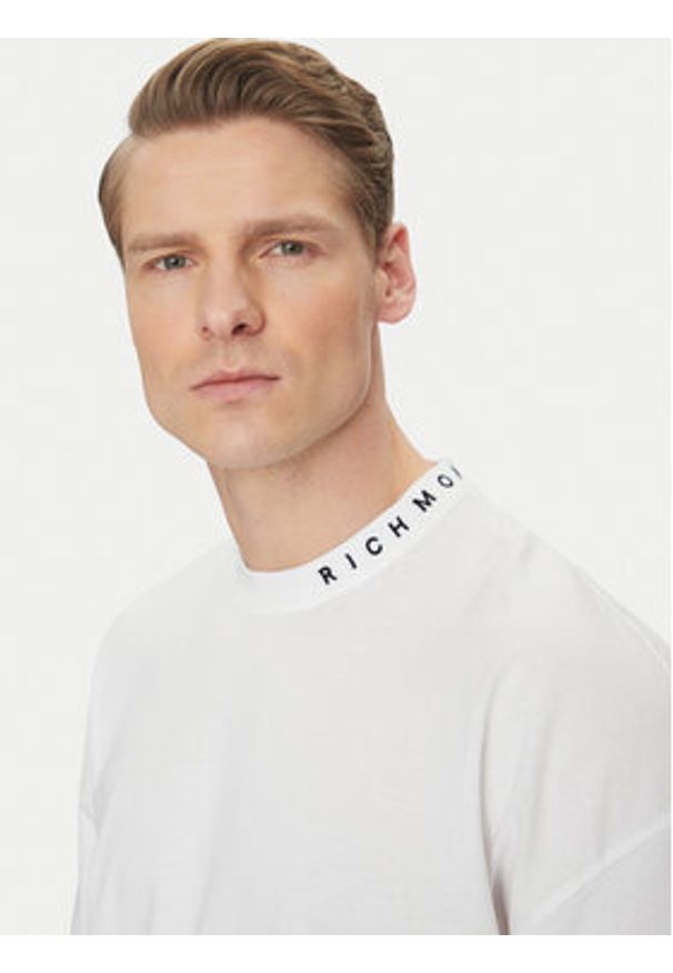 Richmond X T-Shirt Bani UMA24058TS Biały Regular Fit. Kolor: biały. Materiał: bawełna